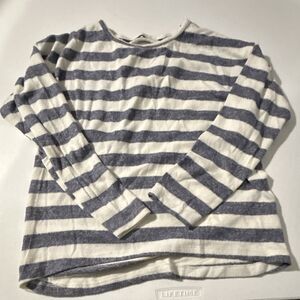Nine 1 Eight Girl’s Blue/White Striped Long Sleeve Top: Size L